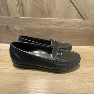 SAS Tripad Comfort Womens 7 M, Black Leather Loafer Slip On USA Work Excellent
